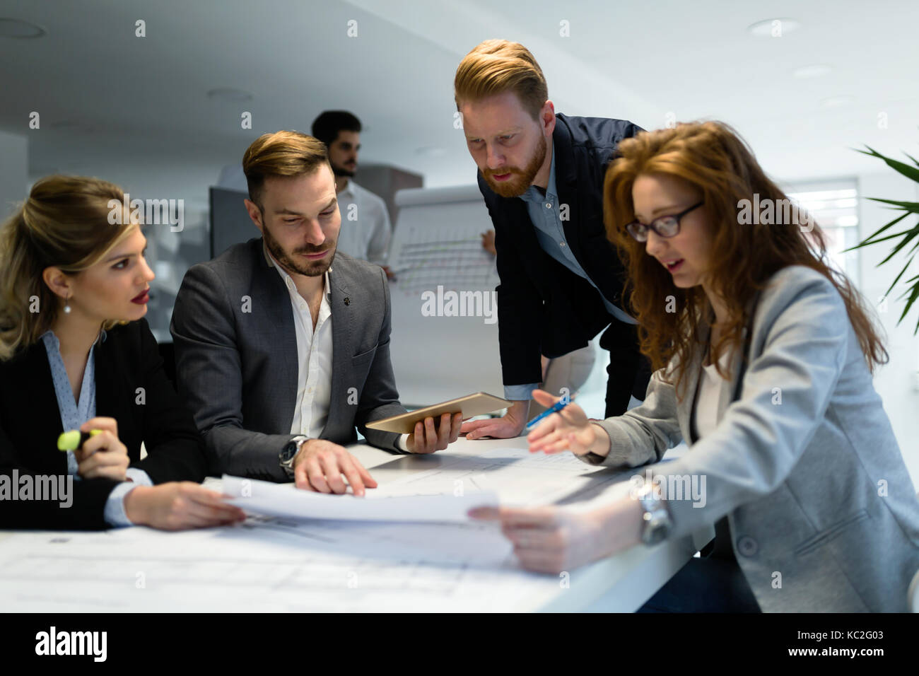 Group people planning project hi-res stock photography and images - Alamy