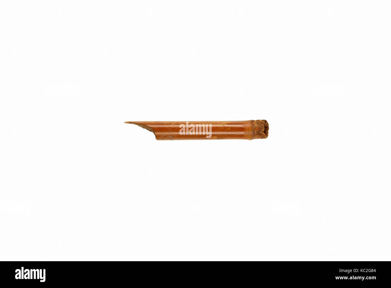 Pen, Roman Period, 30 B.C.–A.D. 364, From Egypt, Middle Egypt, Oxyrhynchus (Bahnasa), EEF excavations 1902–03, Reed, L. 7.4 cm Stock Photo