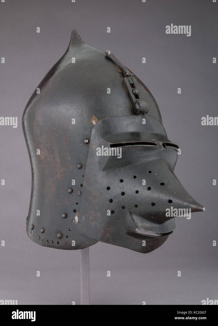 Helmet (Basinet) with Detachable Visor, ca. 1420–30 Stock Photo