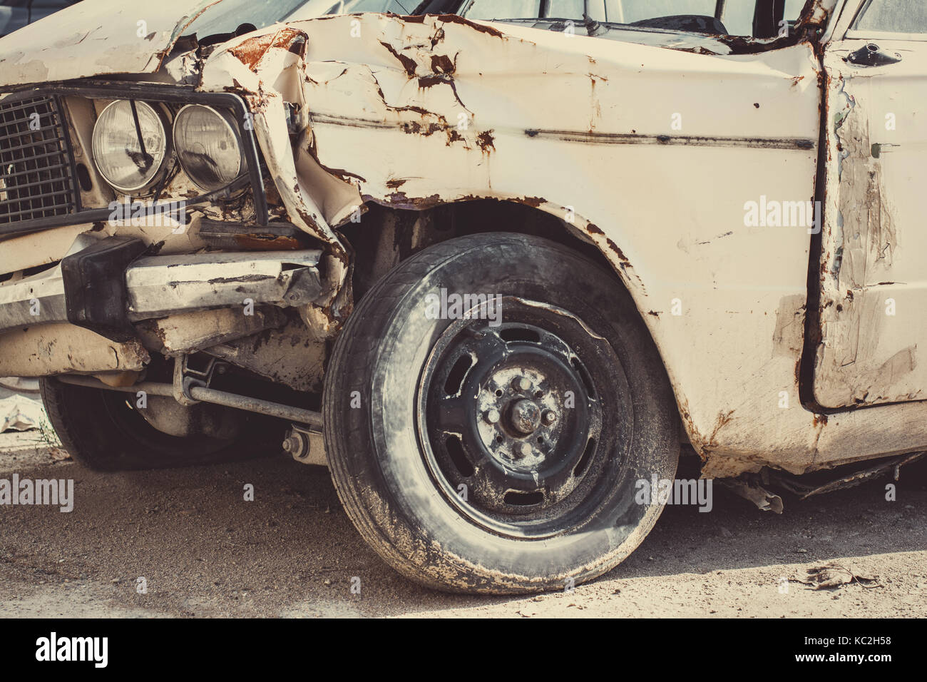 Old broken car hires stock photography and images Alamy