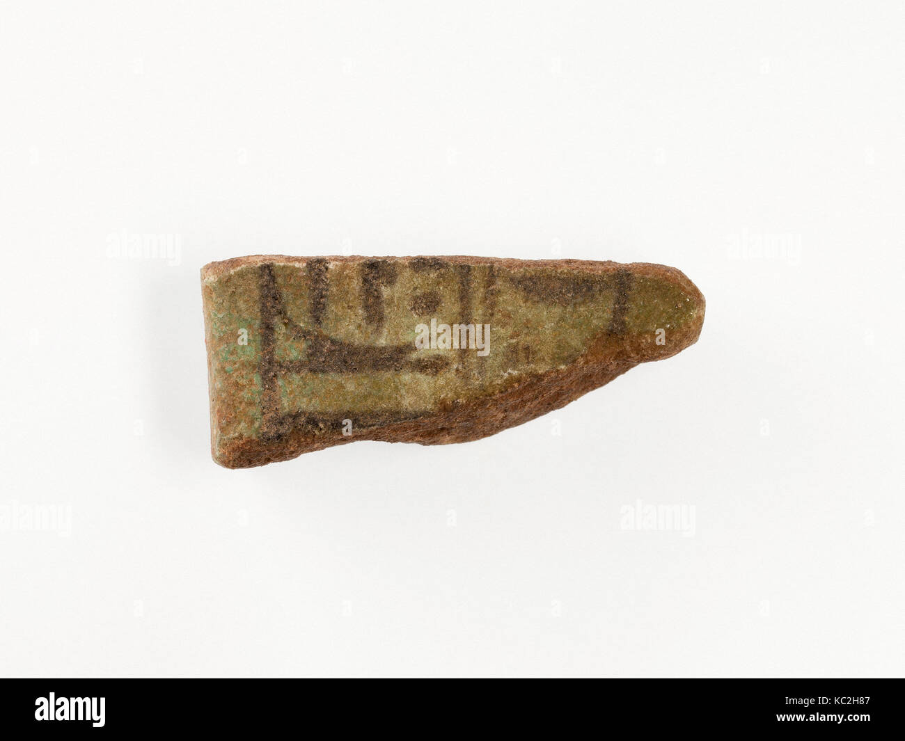 Fragment of a votive tile with cartouche of Seti II, ca. 1200–1194 B.C Stock Photo