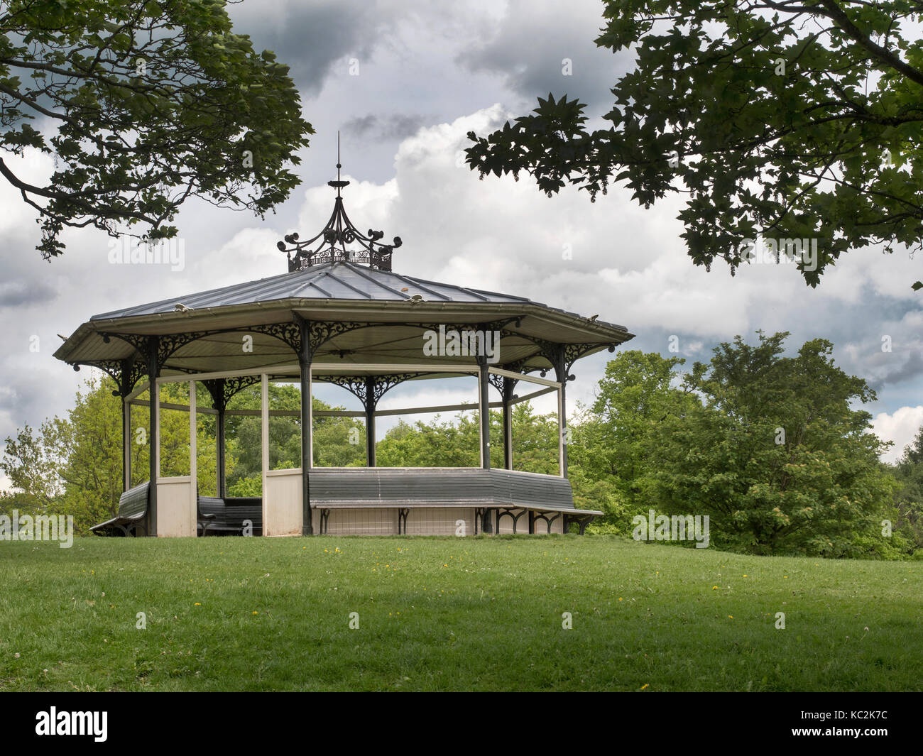The Bandstand at Roundhay Park, Leeds, Yorkshire, England, UK Stock Photo