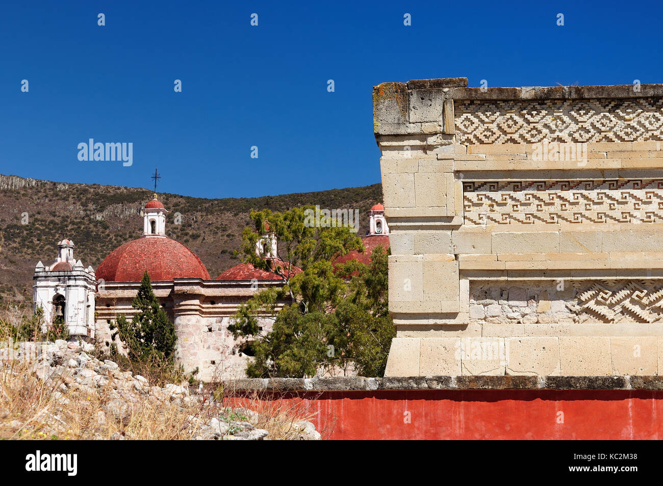 Mayan city ruins in Mitla near Oaxaca city. The most important of the