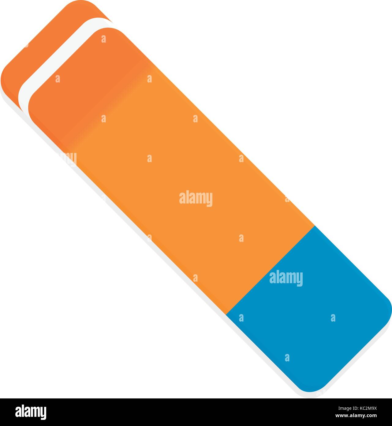 Eraser vector isolated. Rubber and pencil eraser, illustration of