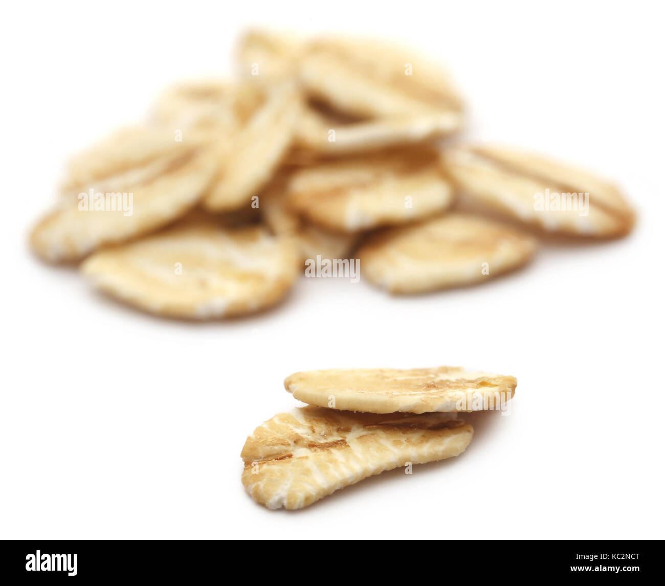 Oats isolated over white background Stock Photo