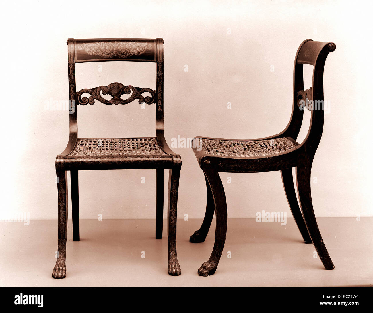 Side Chair, Attributed to the of Duncan Phyfe, ca. 1815 Stock