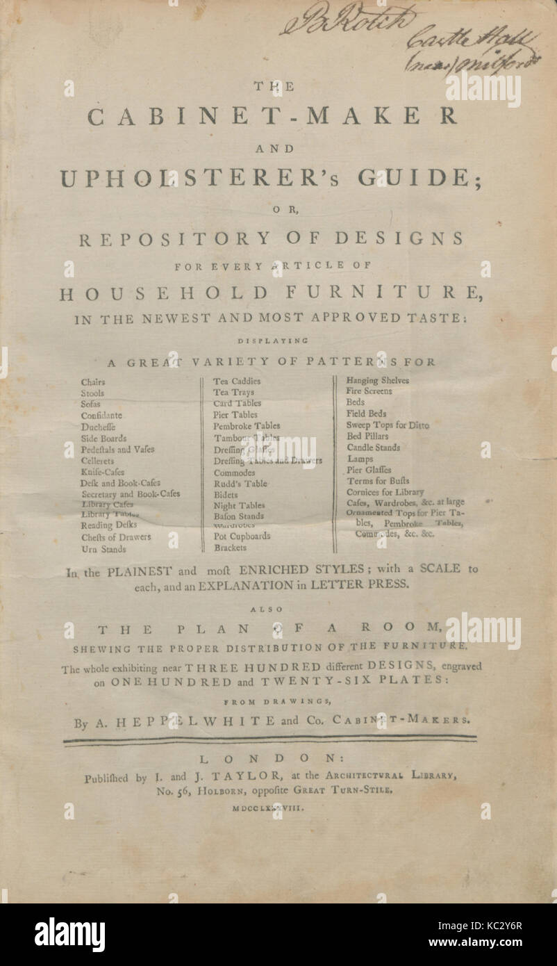 The Cabinet Maker And Upholsterer S Guide Or Repository Of