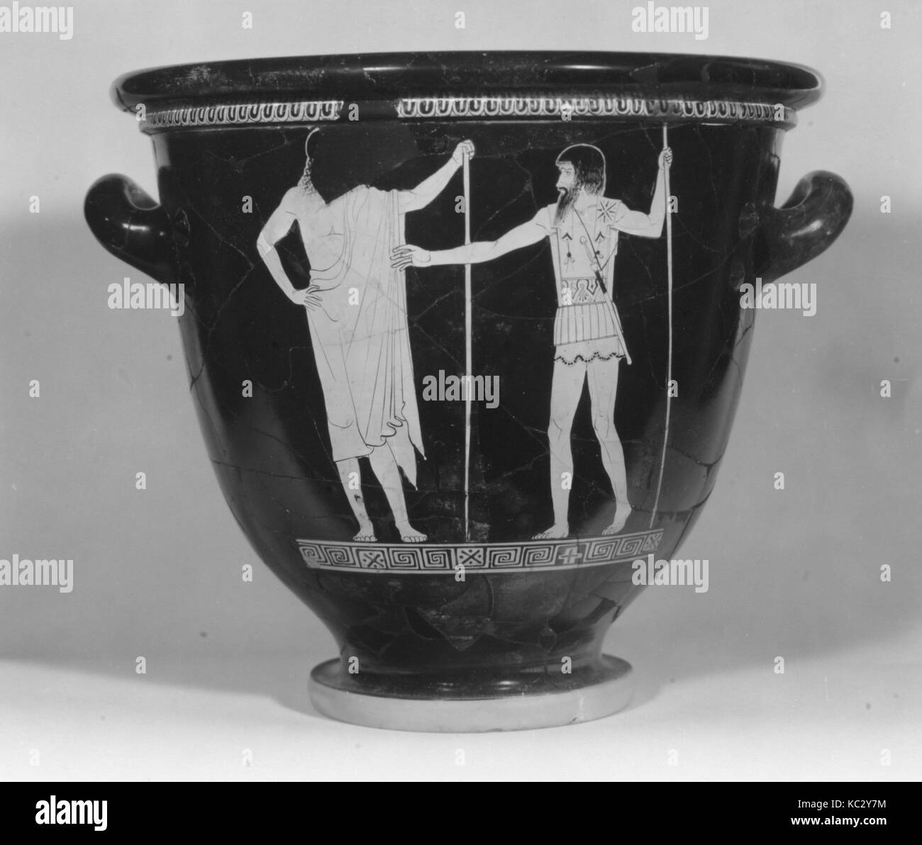 Terracotta bellkrater (bowl for mixing wine and water), ca. 460450 B