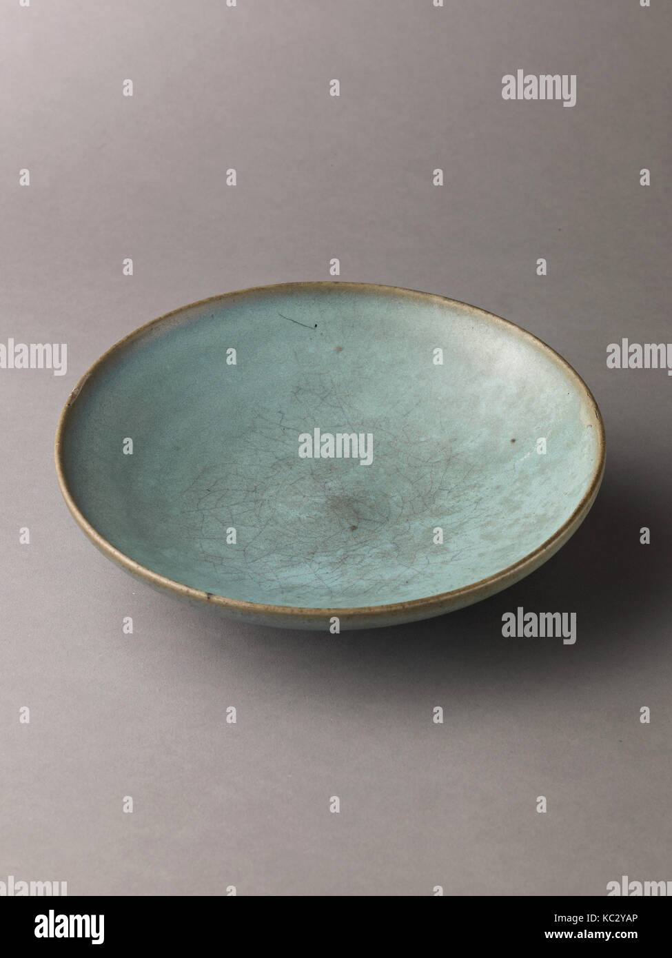 Shallow dish, Jun ware, Chinese, Northern Song Dynasty, 11th–12th century Stock Photo