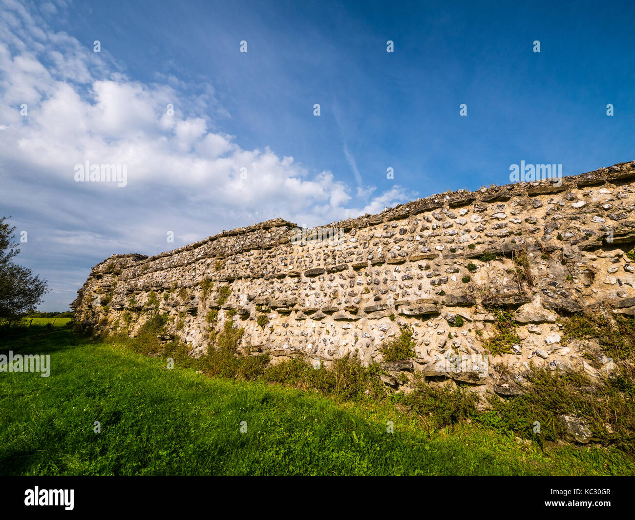 Silchester Roman Town Walls, Silchester, Hampshire, England Stock Photo