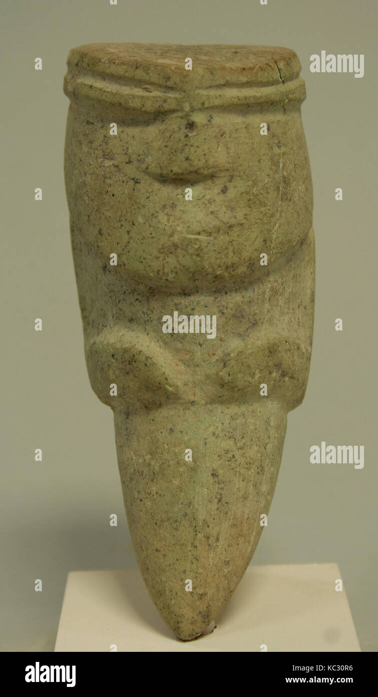 Standing Stone Figure, 5th century B.C.–A.D. 4th century Stock Photo