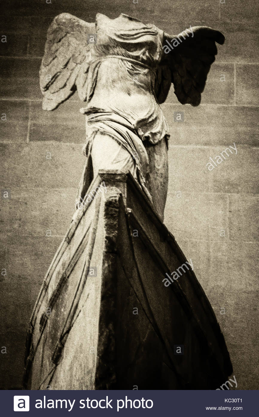 The Winged Victory of Samothrace, Louvre Stock Photo - Alamy