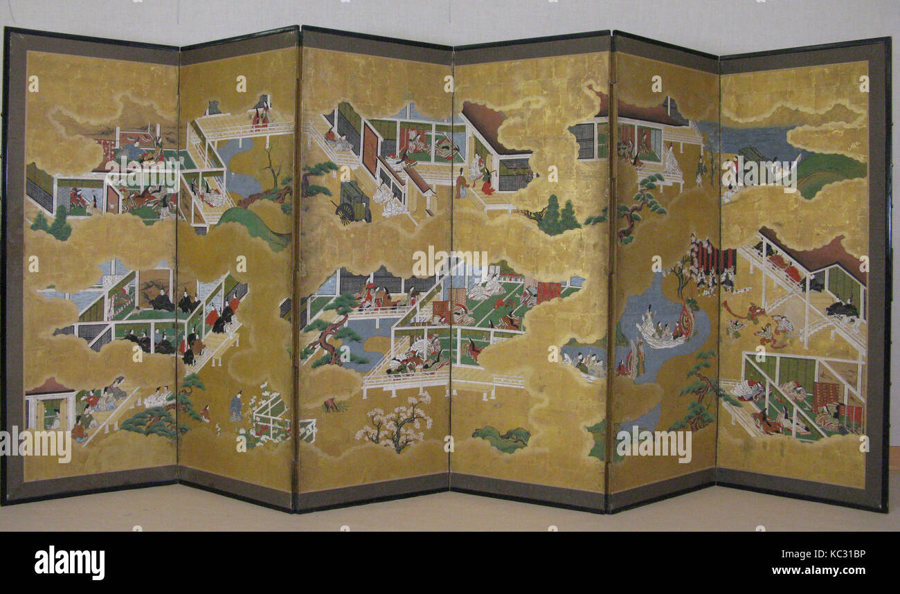 Scenes from the Tale of Genji, Edo period (1615–1868), 17th century ...