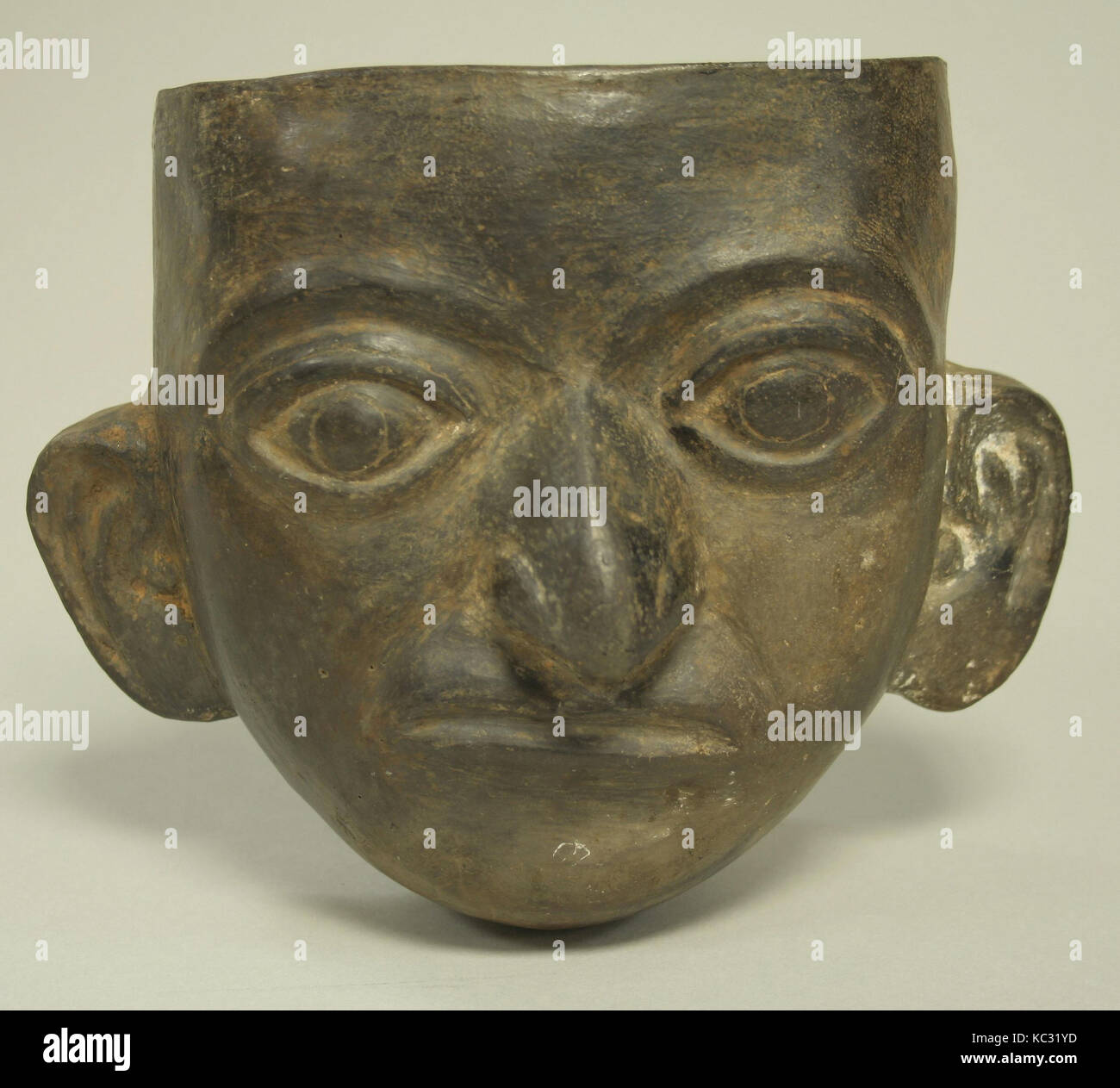 Ceramic Face Mask, 2nd7th century, Peru, Moche, Ceramic, Height 67/8