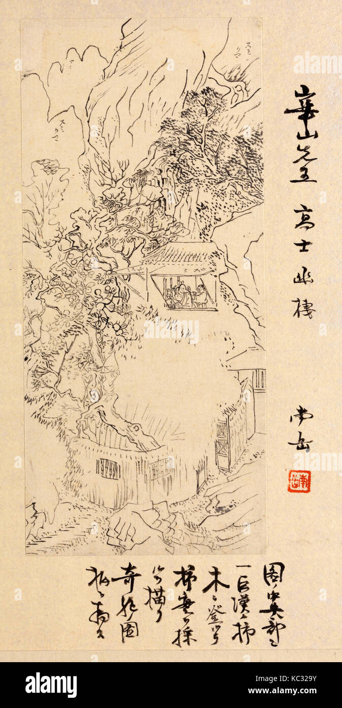 Album of Fifty-four Sketches, Watanabe Kazan, 19th century Stock