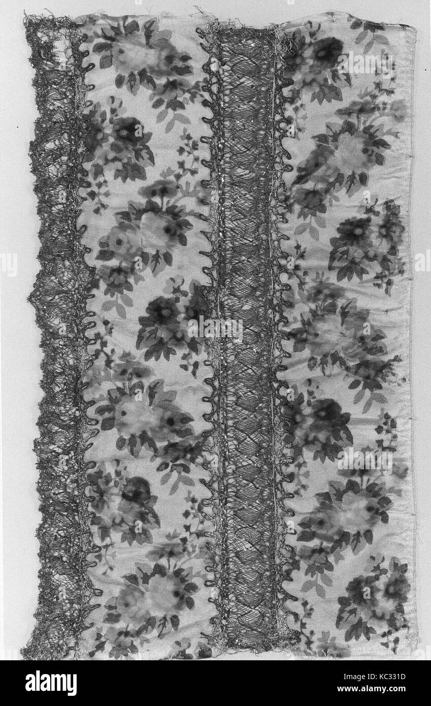 Piece, ca. 1880, French, Metal thread, L. 14 x W. 8 inches (35.6 x 20.3 ...