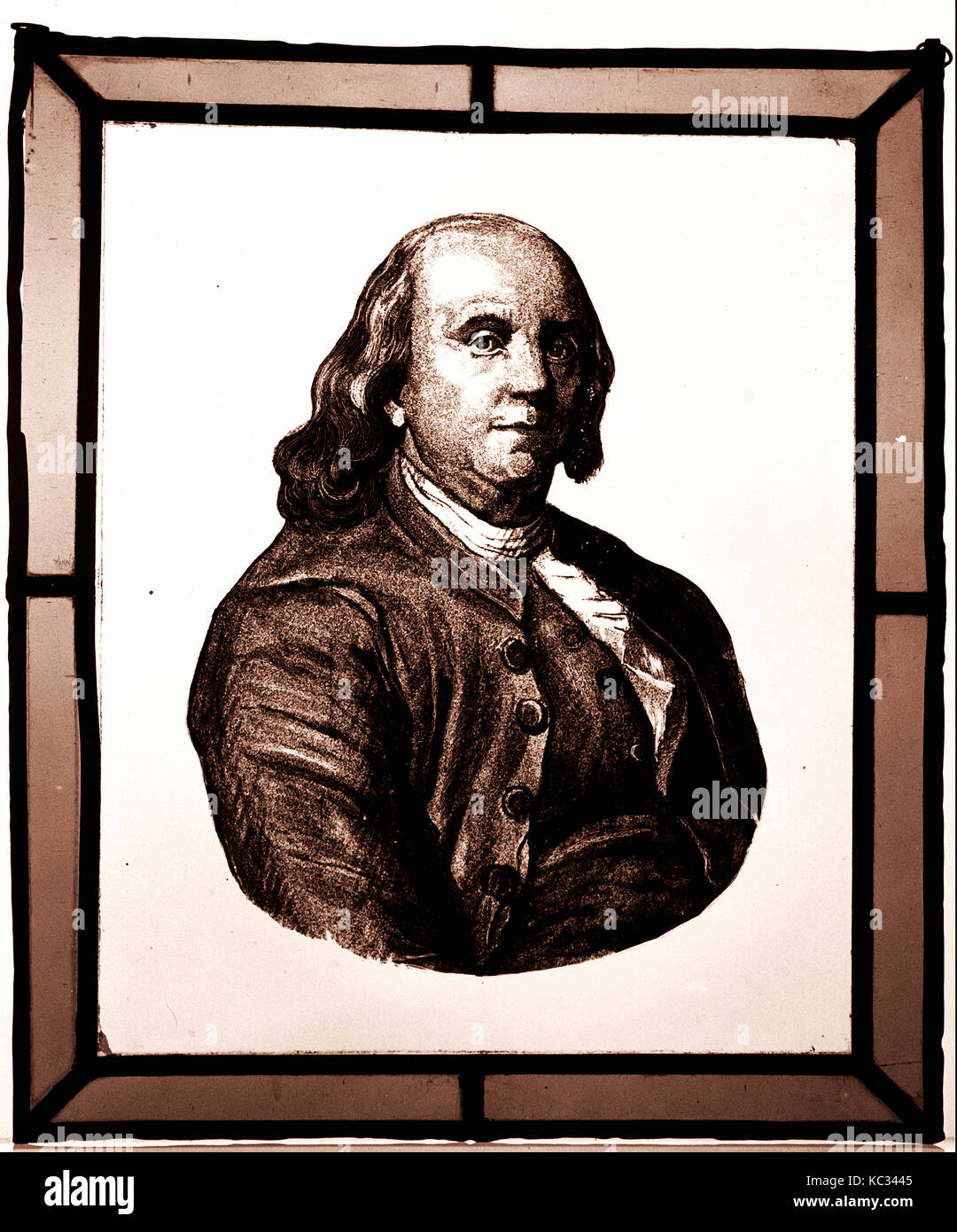 Portrait of Benjamin Franklin, 1800–1883, Probably made in France ...