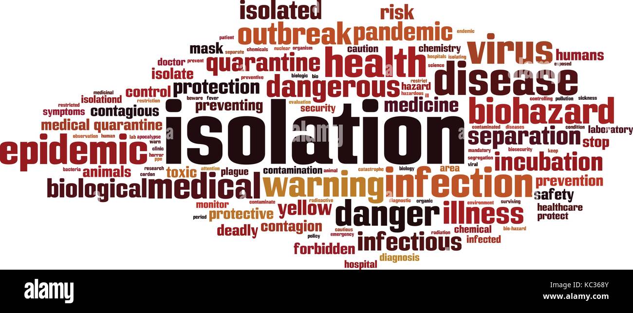 Isolation word cloud concept. Vector illustration Stock Vector Image & Art Alamy