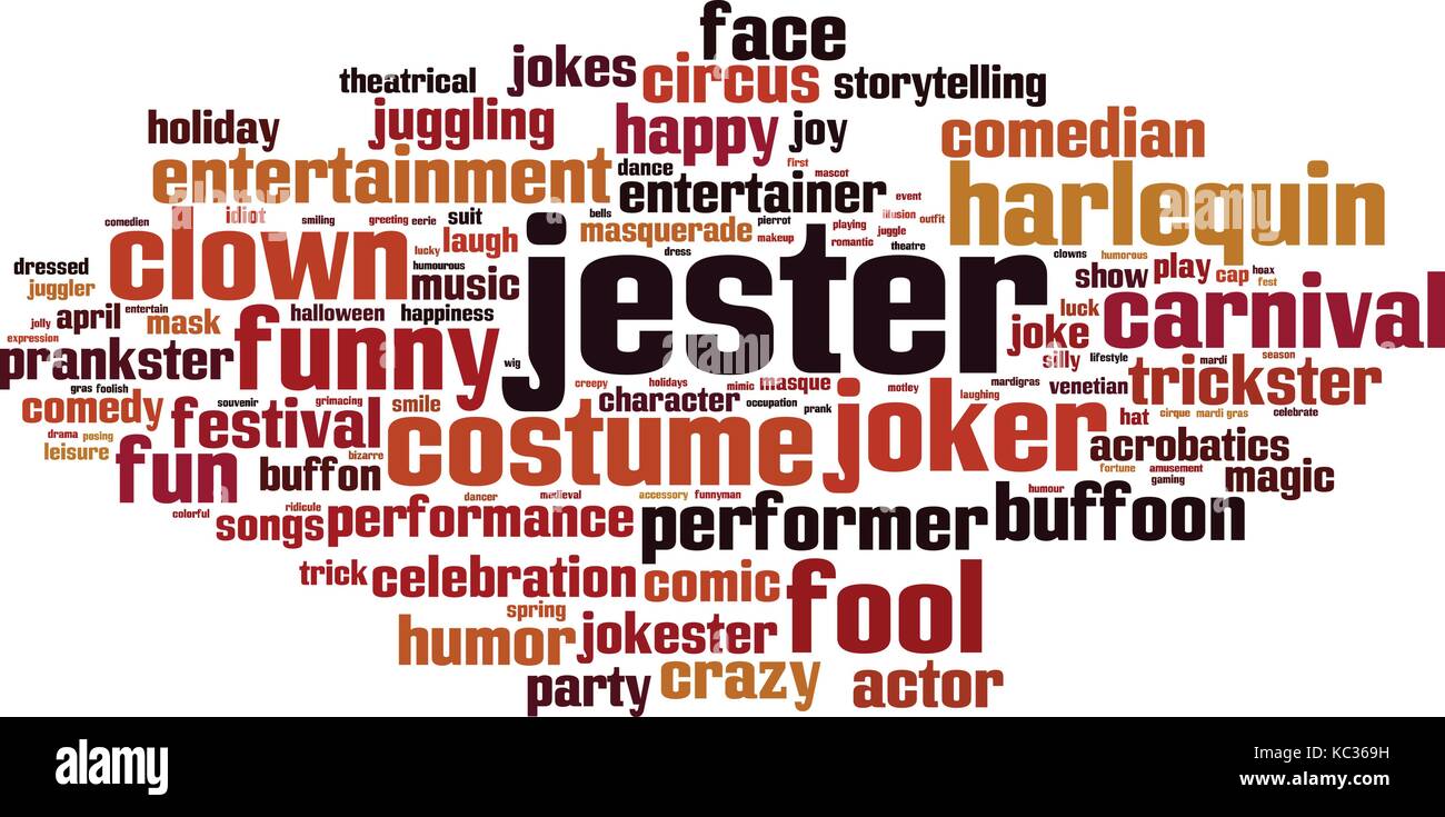 Jester word cloud concept. Vector illustration Stock Vector Image & Art