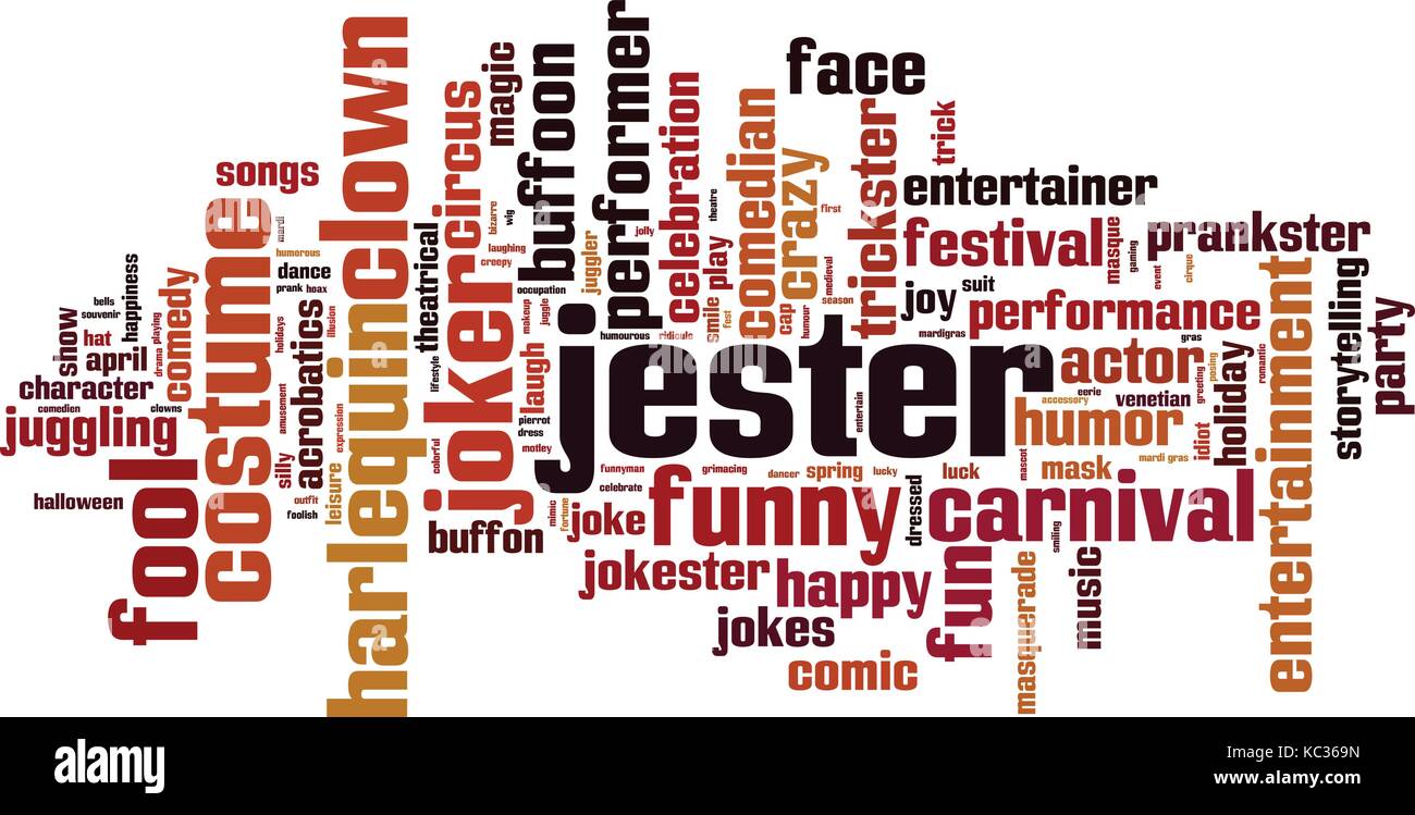 Jester word cloud concept. Vector illustration Stock Vector Image & Art