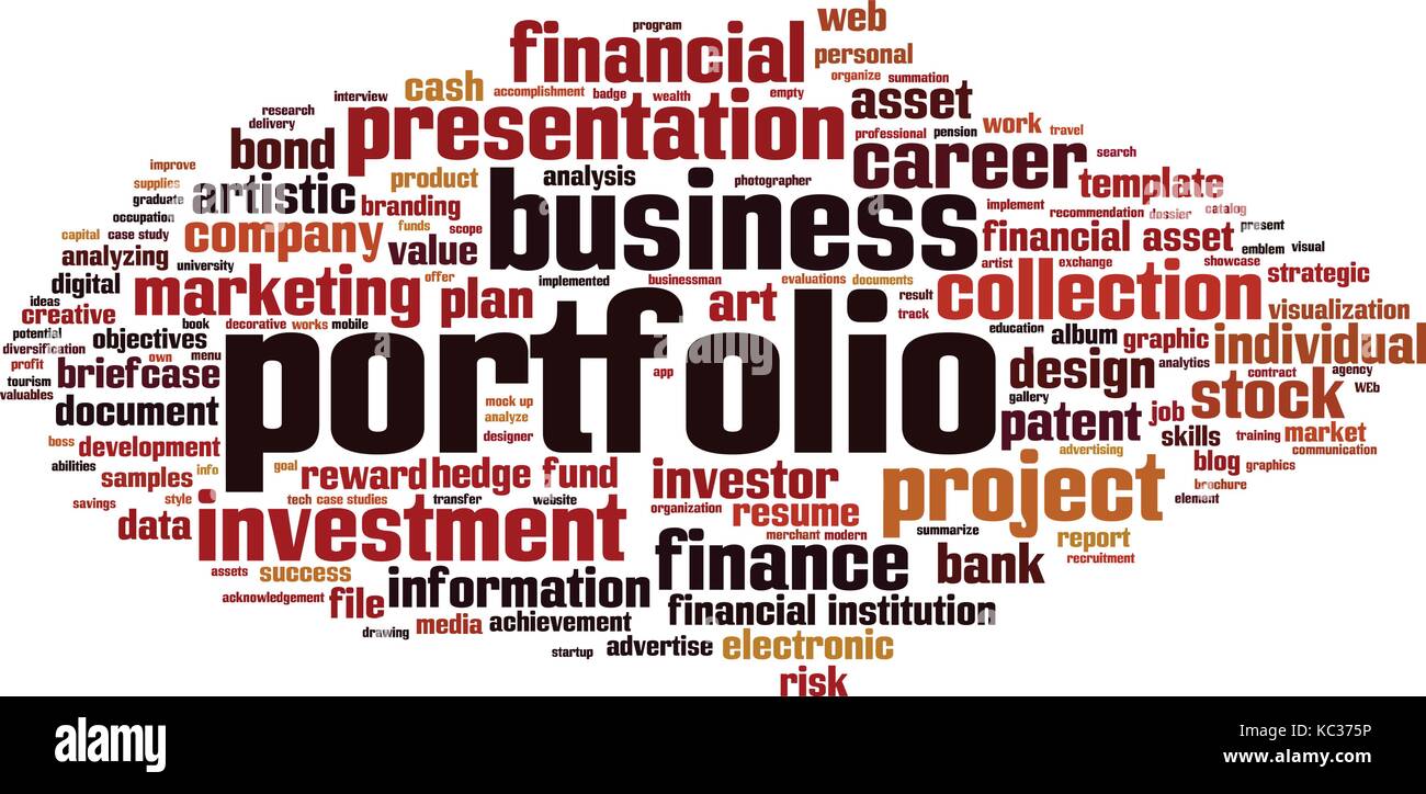 Portfolio word cloud concept. Vector illustration Stock Vector Image & Art Alamy