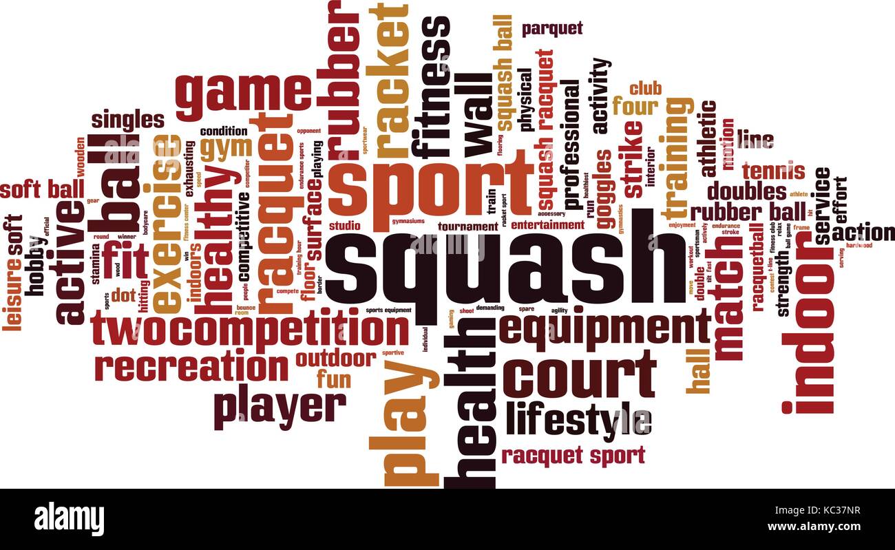 Squash word cloud concept. Vector illustration Stock Vector Image & Art Alamy