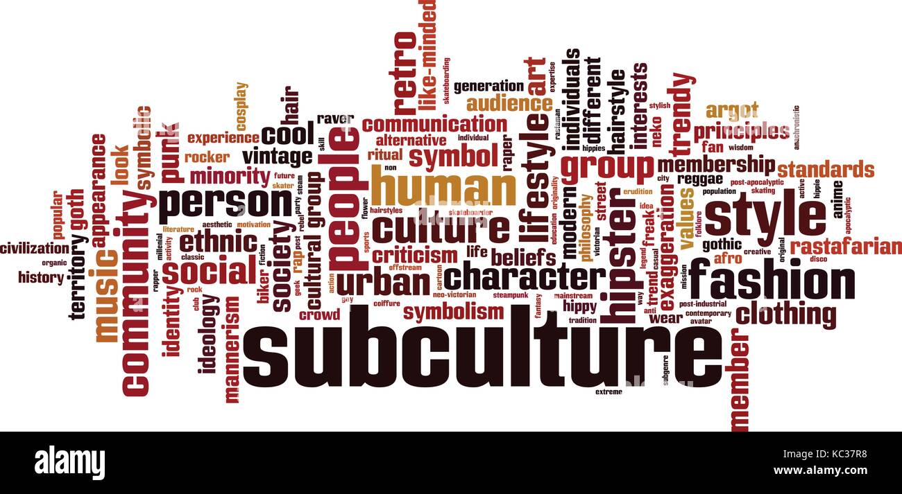 Subculture Word Cloud Concept Vector Illustration Stock Vector Image goth-culture
