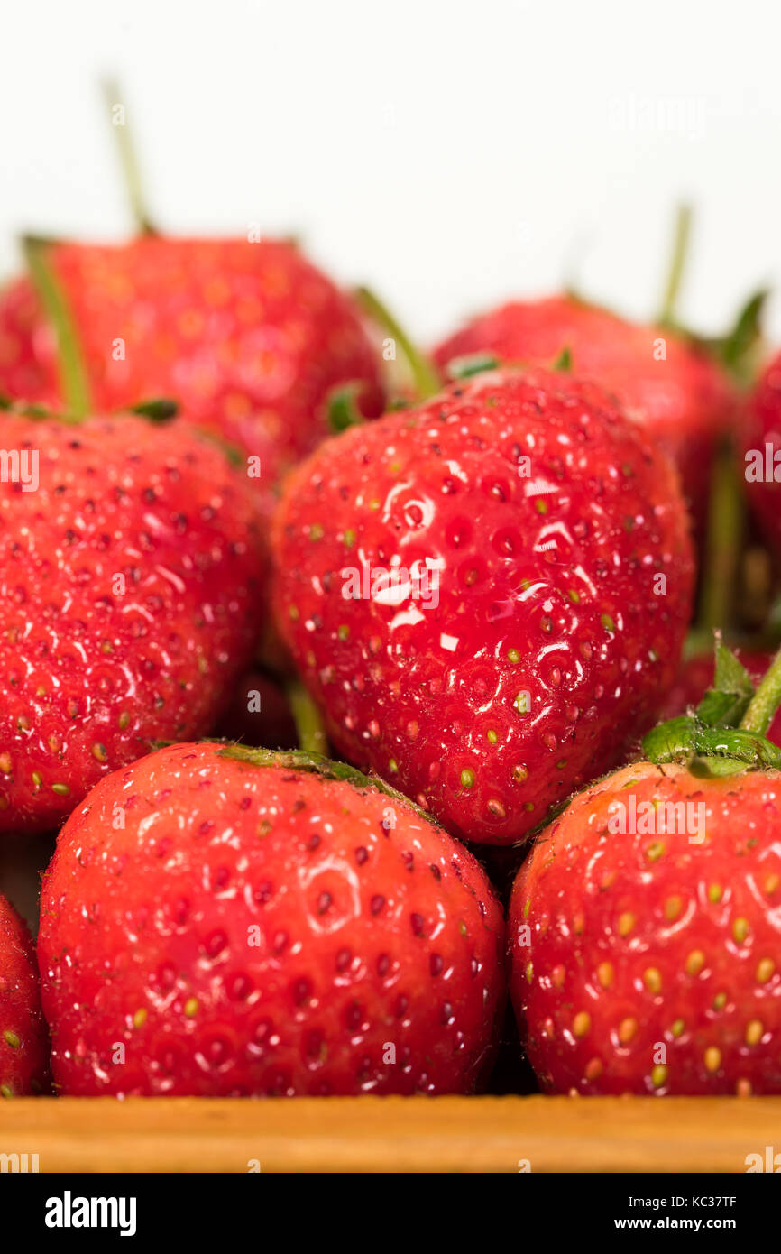 Close up of fresh strawberry Stock Photo - Alamy