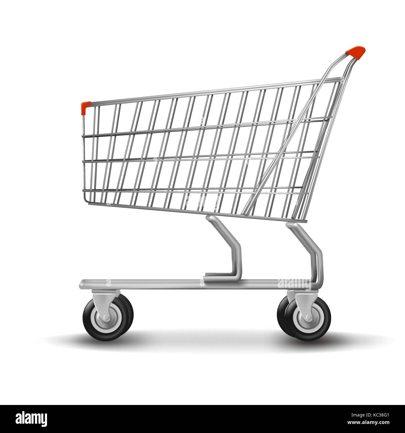 Shopping cart isolated on white background Stock Vector Image & Art - Alamy