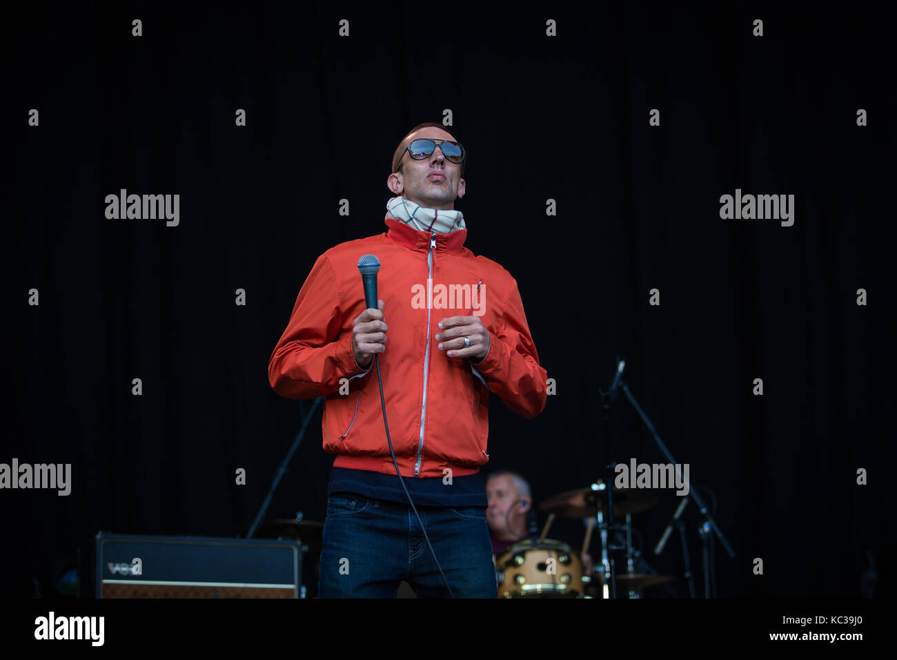 The English singer, songwriter and musician Richard Ashcroft performs a live concert during the Norwegian music festival Bergenfest 2017 in Bergen. Richard Ashcroft is known as the lead vocalist of the English rock band The Verve. Norway, 14/06 2017. Stock Photo