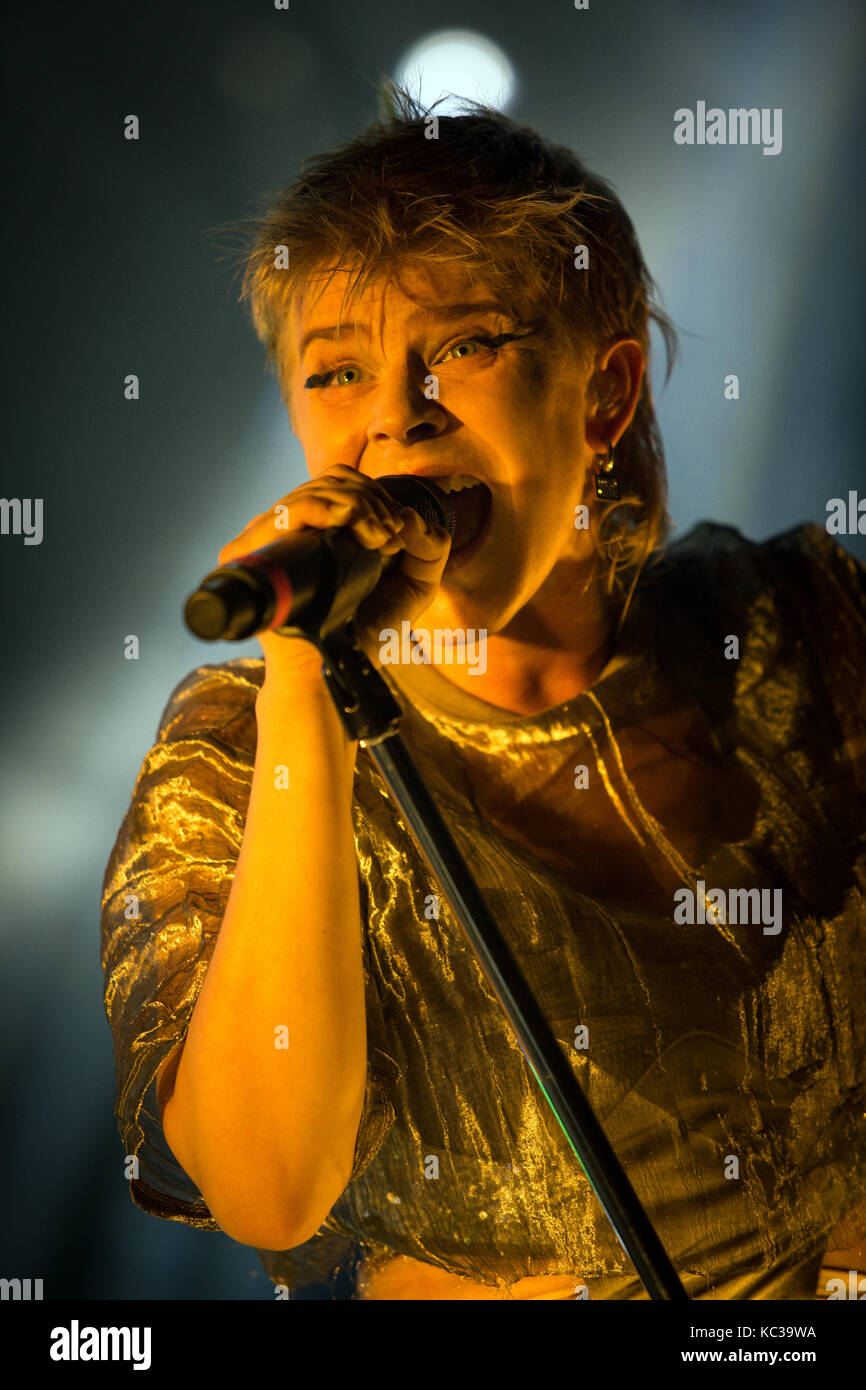 The Norwegian electronic music duo Röyksopp performs a live concert at