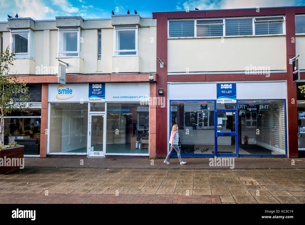 The town centre in Waterlooville, Hampshire Stock Photo