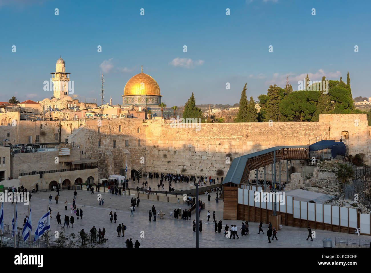 Wailing wall jerusalem sunset hi-res stock photography and images - Alamy