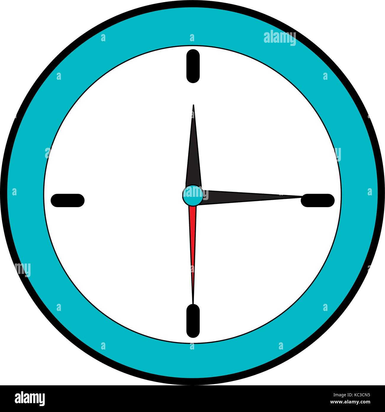 time clock isolated icon vector illustration design Stock Vector Image ...