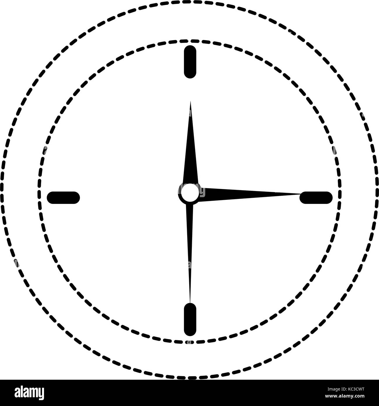 time clock isolated icon vector illustration design Stock Vector Image ...