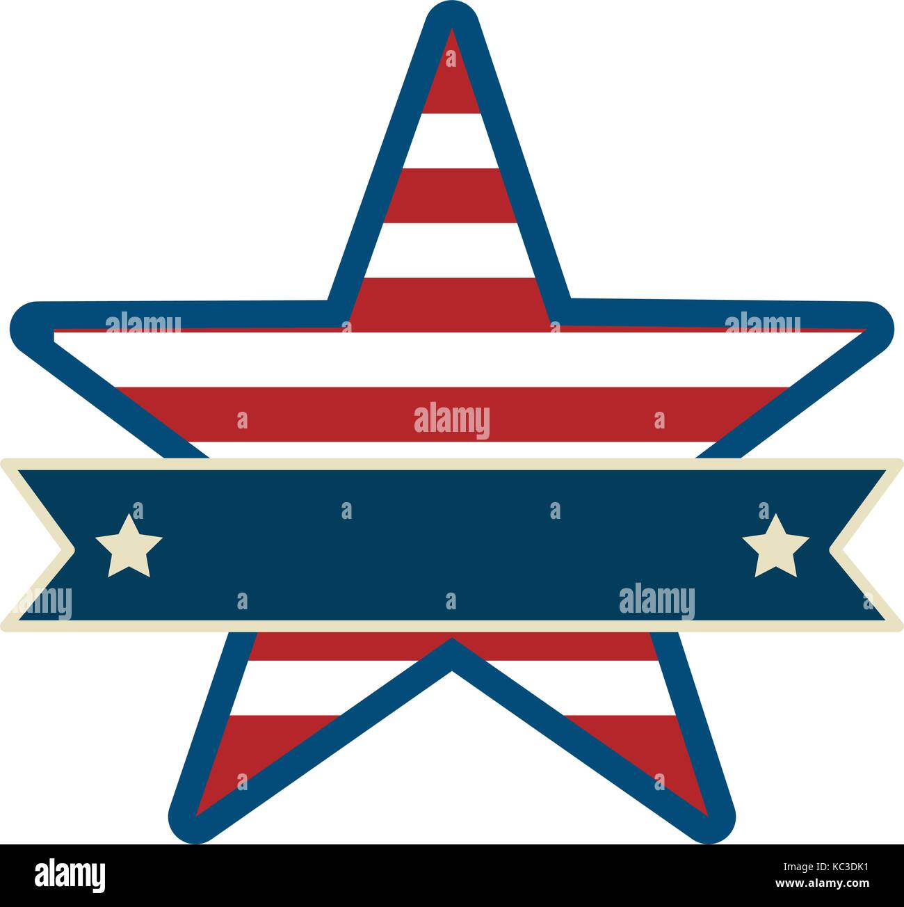 united states of america with star emblem frame vector illustration ...