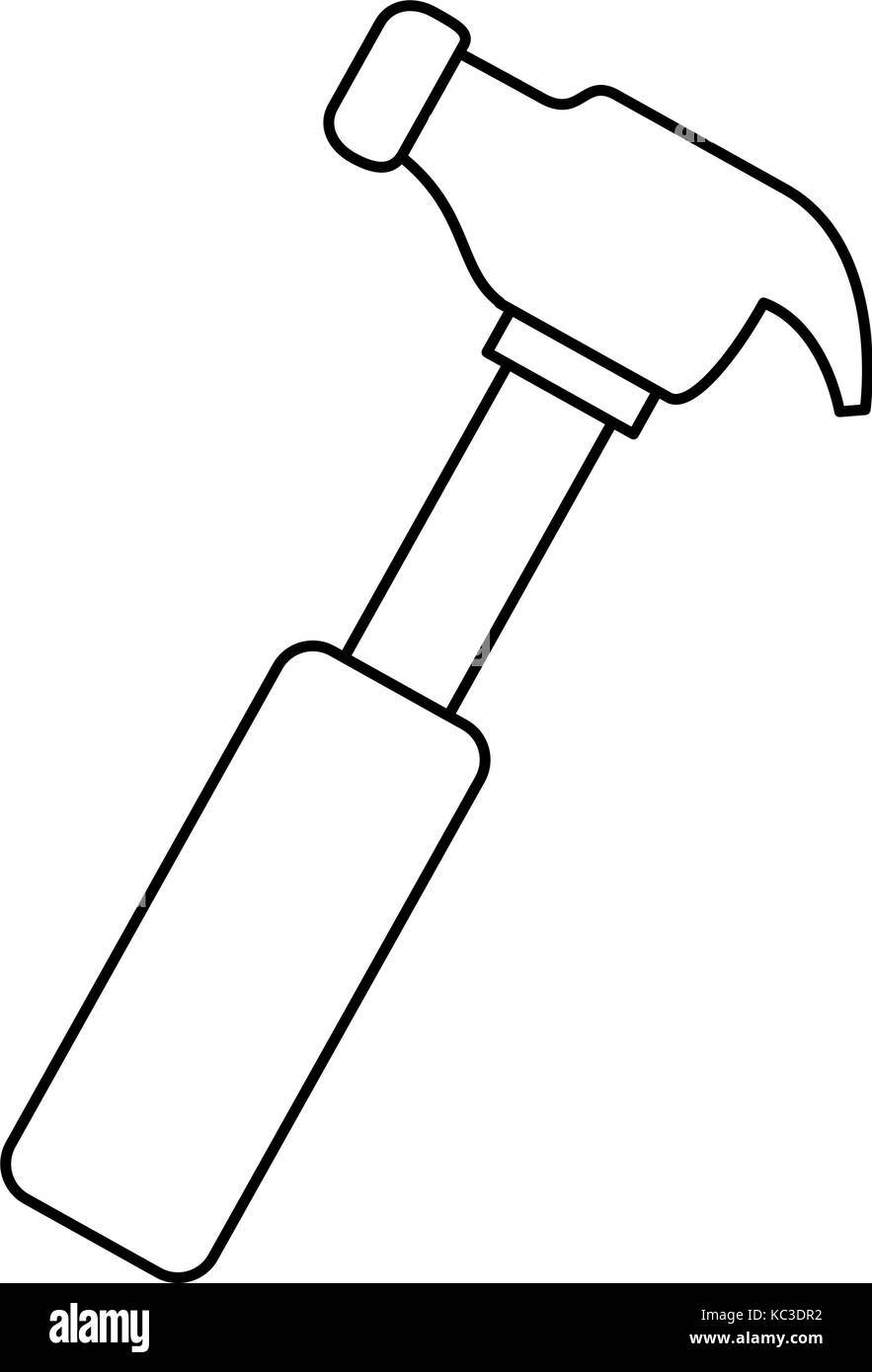 hammer tool isolated icon vector illustration design Stock Vector Image ...