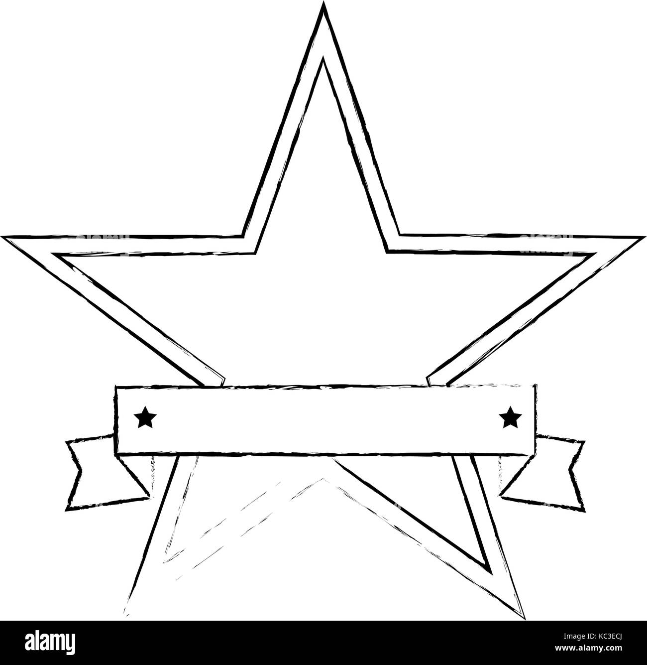 united states of america with star emblem frame vector illustration ...