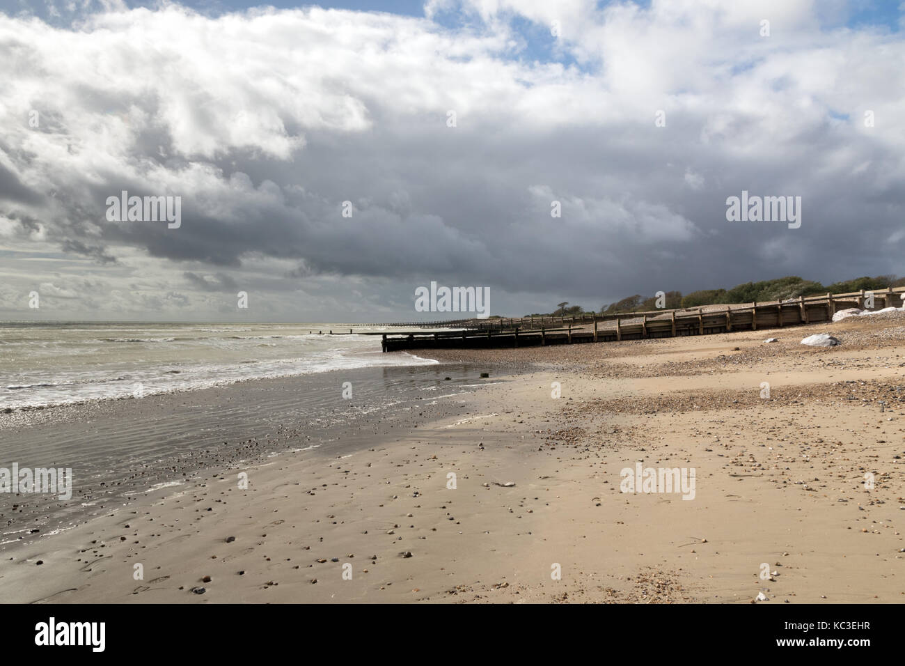Stormy weather over Climping Beach in West Sussex Stock Photo Alamy