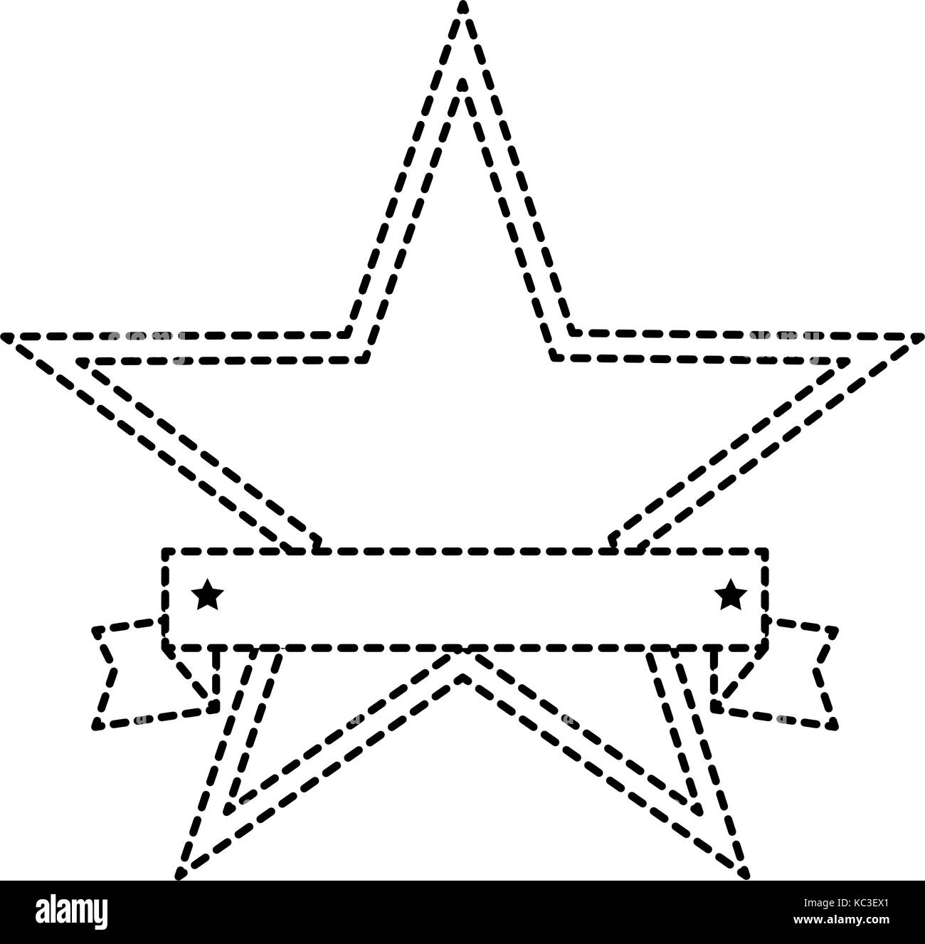 united states of america with star emblem frame vector illustration ...