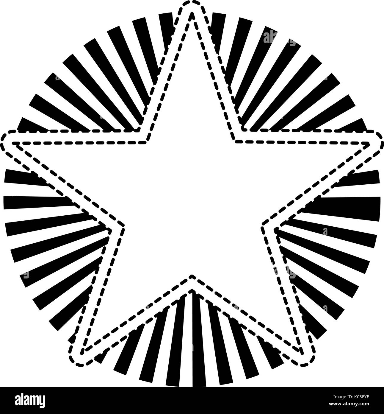 united states of america with star emblem frame vector illustration ...