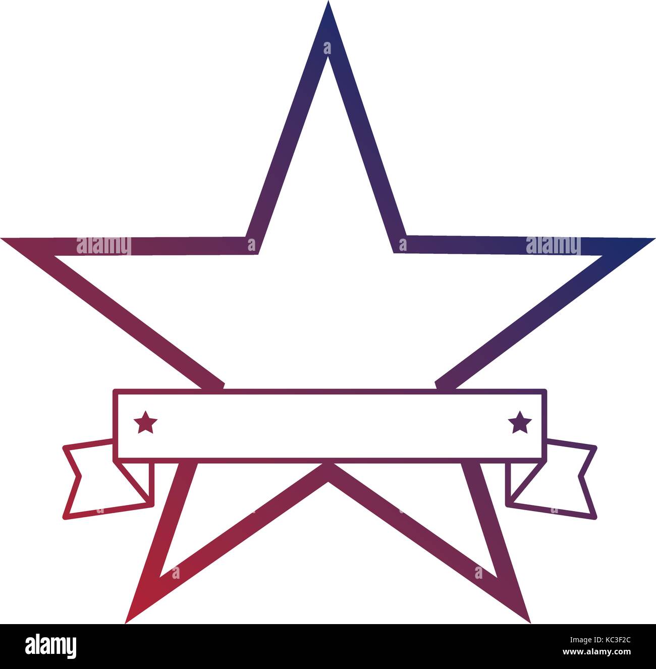 united states of america with star emblem frame vector illustration ...