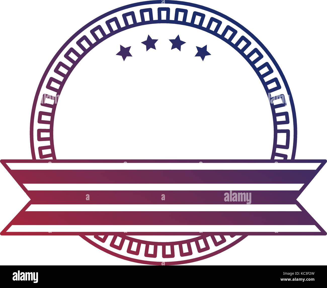united states of america emblem frame vector illustration design Stock ...