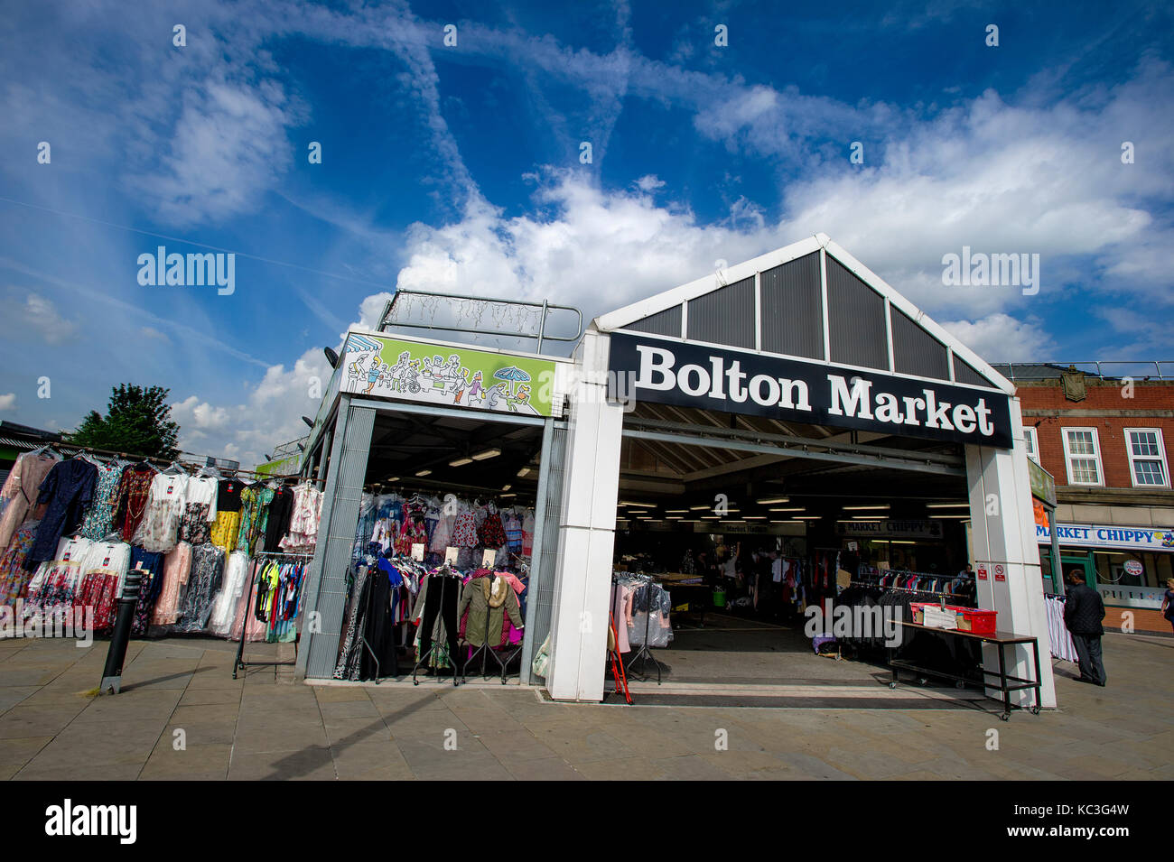 Bolton Market, Bolton, Lancashire Stock Photo Alamy
