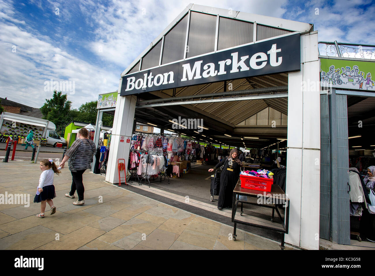 Bolton market hires stock photography and images Alamy