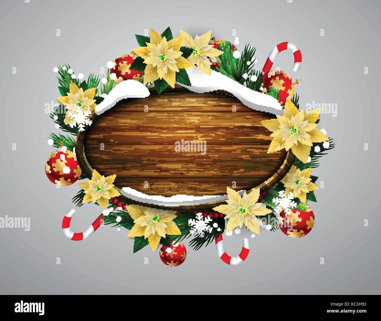 Vector wooden christmas board Stock Vector Image & Art Alamy