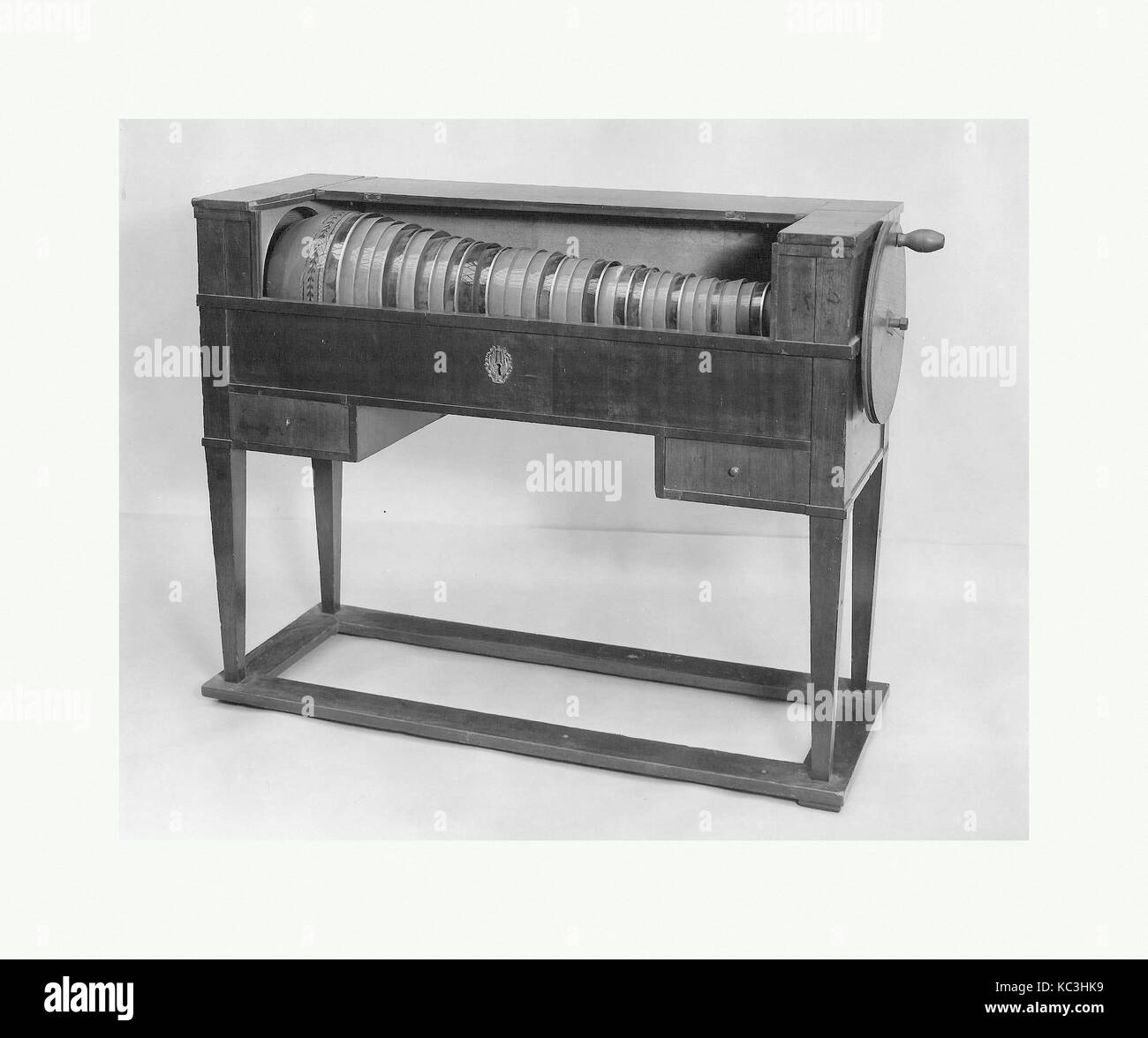 Glass Harmonica, 18th century, possibly Germany, possibly German, Wood