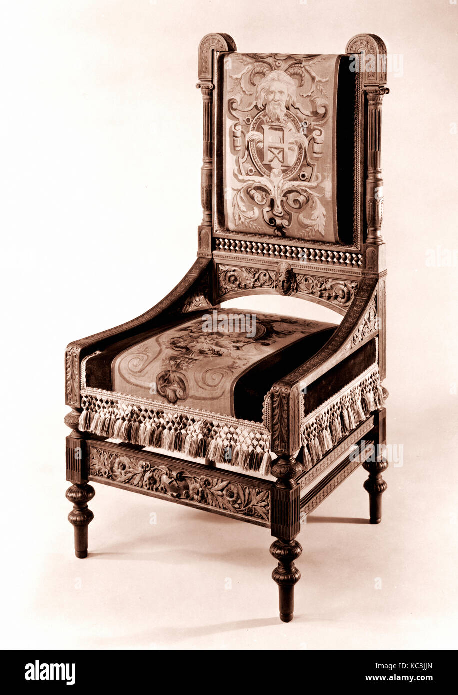 Side chair, Pottier and Stymus Manufacturing Company, ca. 1875 Stock Photo