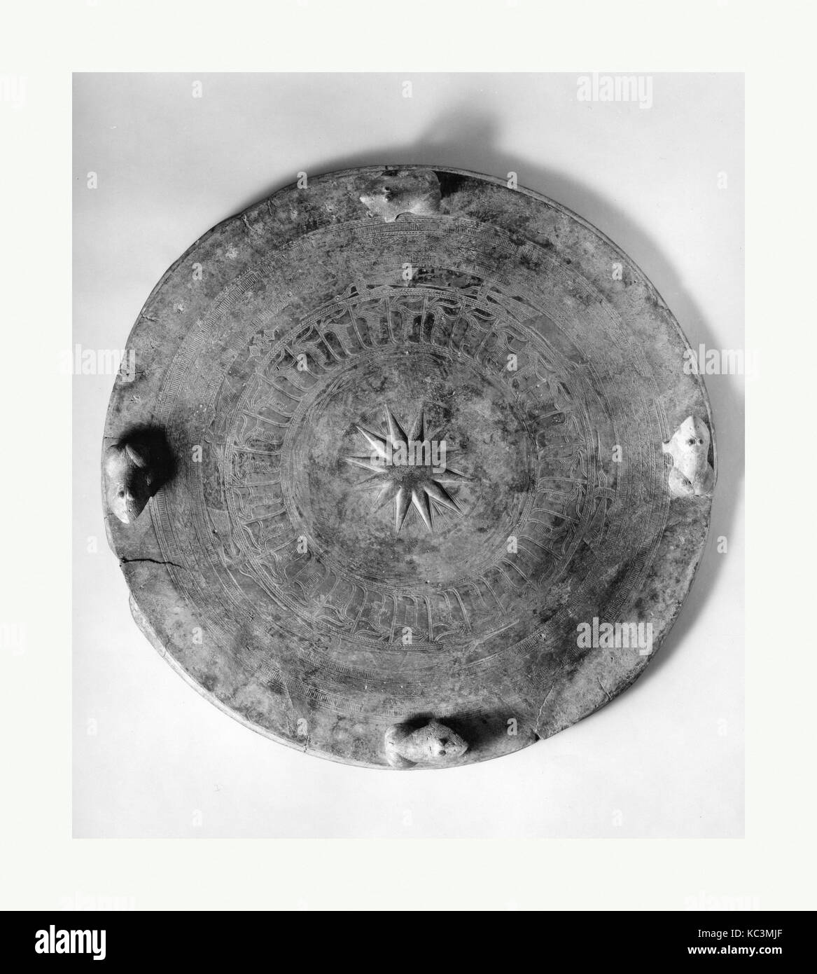Tympanum of a Heger I Kettledrum, ca. 500 B.C.–A.D. 300 Stock Photo