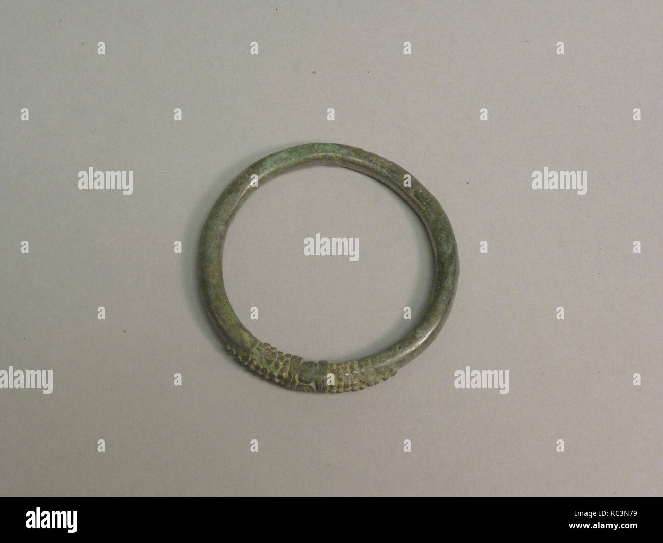Bracelet with Applied Chevron Design, 300 B.C.–A.D. 400 Stock Photo